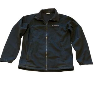 Columbia Soft Shell Fleece Lined Black Jacket | Men’s Small